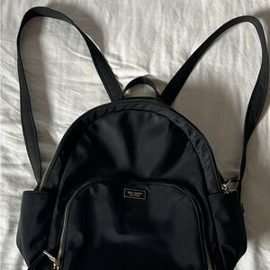 Kate Spade Black Nylon Backpack